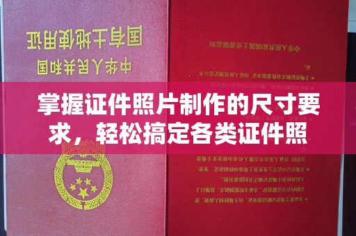 康县掌握证件照片制作的尺寸要求，轻松搞定各类证件照
